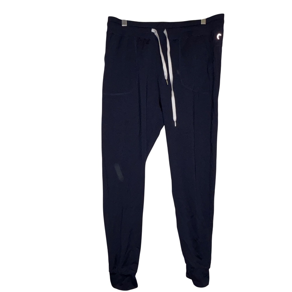 Ziya Active‎ Navy Blue Jogger Women's Large Athletic Lounge Drawstring Pockets